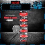 Maxell CR1616 3V lithium battery original japanese button coin cell 5 pc