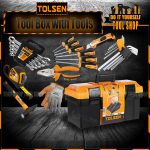 Tolsen Original Tool Box with Tool - 26 Pcs -Heavy Duty 85360