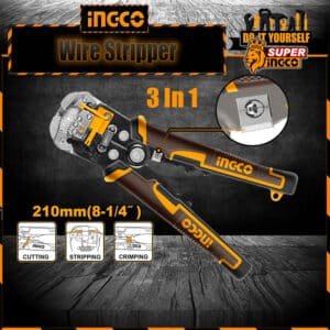 INGCO Automatic Wire Stripper 3 in 1 Multi-Function HWSP102418