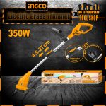 Ingco grass trimmer, Ingco tools Pakistan, Ingco electric trimmer, electric grass cutter, grass trimmer 350W, telescopic trimmer, garden cutter, lawn trimmer, Ingco garden tools, electric lawn cutter, Ingco lawn machine
