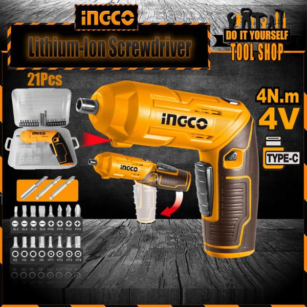 ingco cordless rechargeable Screwdriver