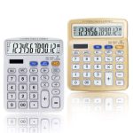 Ctifree SDC-3822C Large Button Calculator, Large LCD Display 14 Digits Desktop Check&Correct Electronic Calculator