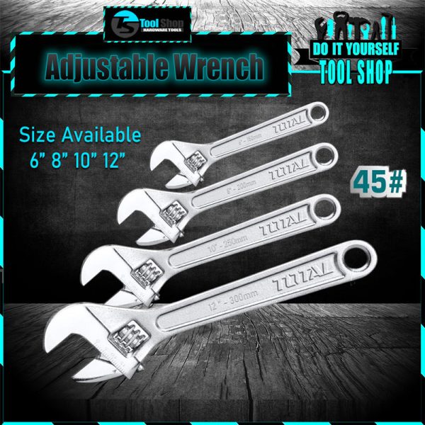 Total Adjustable Wrench 6-12 Inch Total tool pakistan Wrench