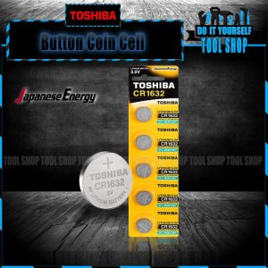 Toshiba CR1632 3V Lithium Coin Cell Battery - 5Pcs