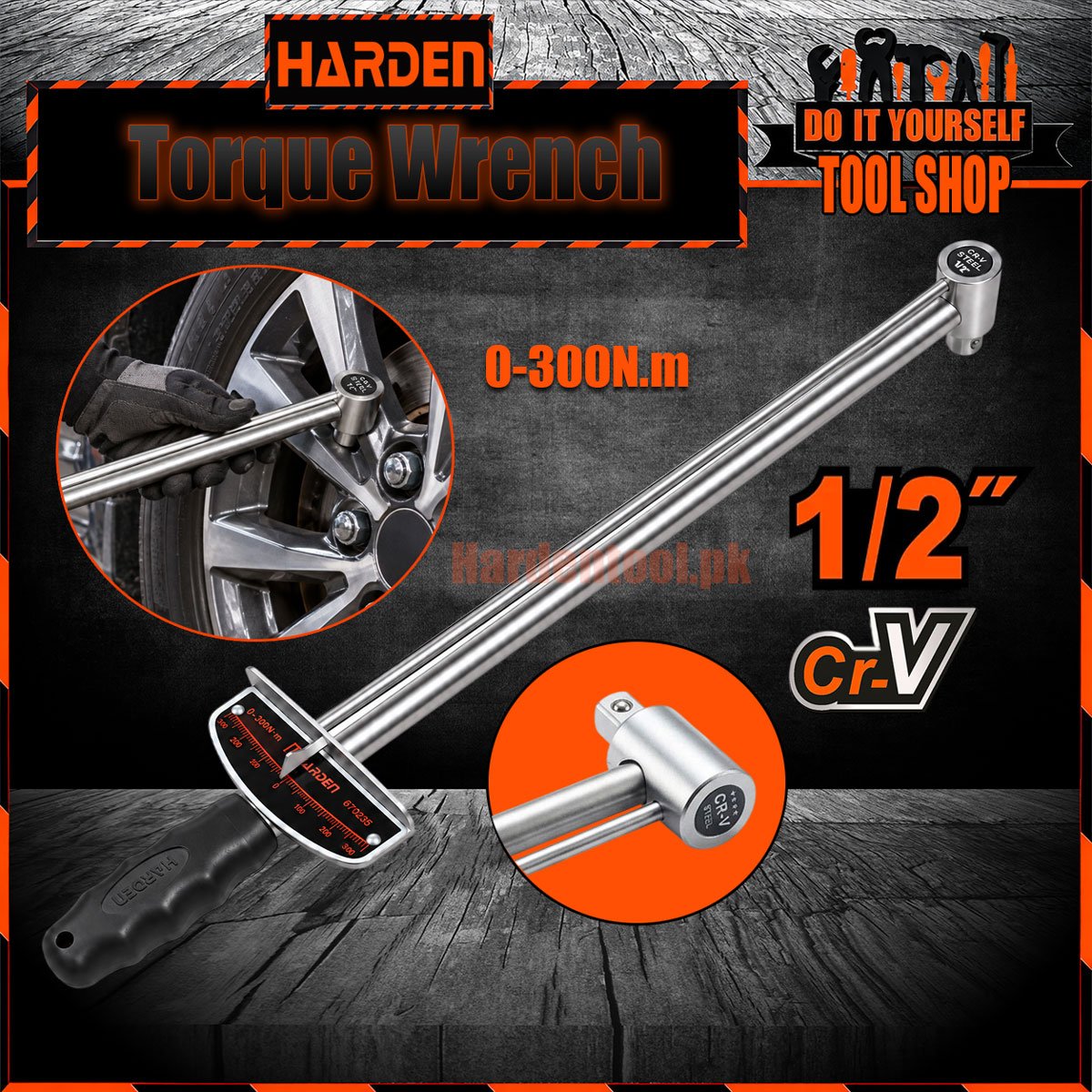 Harden 670235 Torque Wrench 1/2" Harden pakistan official store