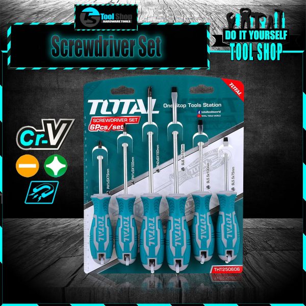 6 pcs screwdriver set THT250606 | Company: Total | Origin: China