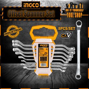 TOTAL 8 Pcs Offset Ring Spanner Set - INDUSTRIAL -HKSPA3088