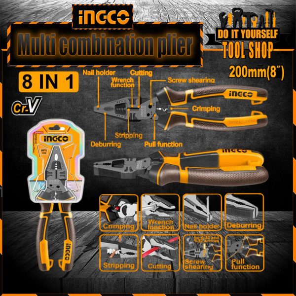 ingco combination plas plier cutter nose in pakistan