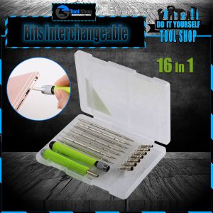 16 In 1 Multi-Bits Screw Driver Set Interchangeable Repair Tools Screwdrivers Set