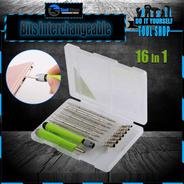 16 In 1 Multi-Bits Screw Driver Set Interchangeable Repair Tools Screwdrivers Set