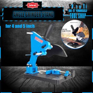 Grinder Stand 100-150 45° Angle Grinder Stand Cutter 2.4 inches (60 mm) Depth Support Holder Bracket Holder for Disc Grinders Home Use DIY Simple Cutting Rebar (Color: Blue, Size: One Size)