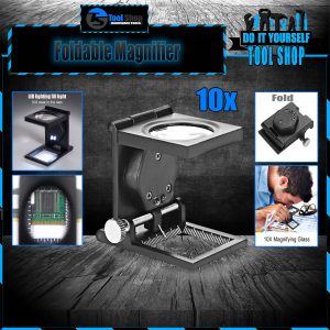1PC 10x Folding Lens Linen Tester Foldable Mini Pocket Magnifiers Cloth Thread Counter Magnifier Magnifying Glass 28mm