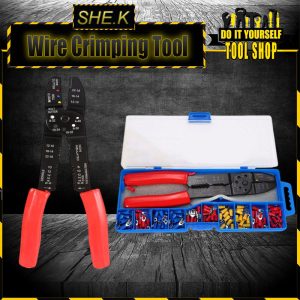 Wire Terminals Crimping Tool PVC Insulated Terminal Crimper Kit for Stripper Wiring Projects