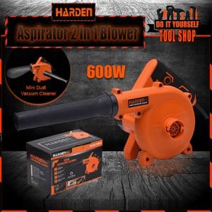 Harden 752812 600W Aspirator Blower Leaf Blower, Portable Blower, 600W Turbine Handheld Electric Leaf Blower, 2 in 1 Small Handheld Lightweight Vacuum