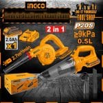 INGCO INGCO combo COSLI240998 | Cordless blower and vacuum cleaner |