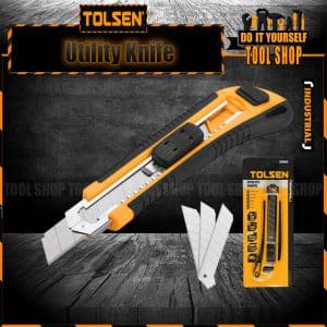 Tolsen 30003 Industrial Snap-Off Blade Utility Knife 18x100mm