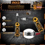 Ingco 13 In 1 Ratchet Screwdriver Set AKISD1208 ingco pakistan