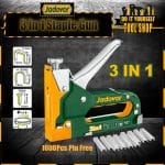 Jadever Heavy Duty 3 In 1 Way Staple Gun with 1000 Pins - Industrial JDGU2614