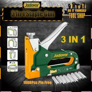 Jadever Heavy Duty 3 In 1 Way Staple Gun with 1000 Pins - Industrial JDGU2614