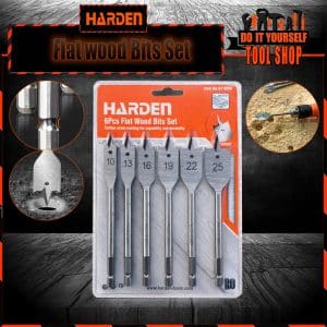 Harden 6Pcs Flat Wood Bits Set 613066
