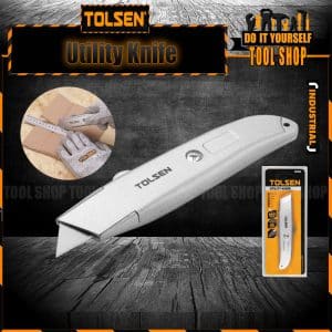 TOLSEN 30008 Sk5 Heavy Duty Utility Knife With Aluminium Alloy Body