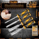 Tolsen 4Pcs Wood Chisel Set Woodworking Carpenter 25384