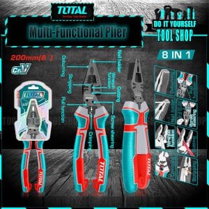Total 8-in-1 Multi- function combination pliers 8inch THTMF186