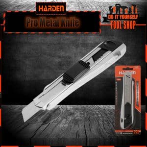 Harden 570331 18mm (PROFESSIONAL) Metal Cutter With 6Pcs Blade Zinc Alloy Cutter Blade