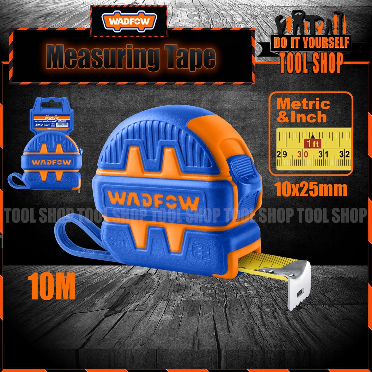 WADFOW Steel measuring Tape WMT1250 - 10M