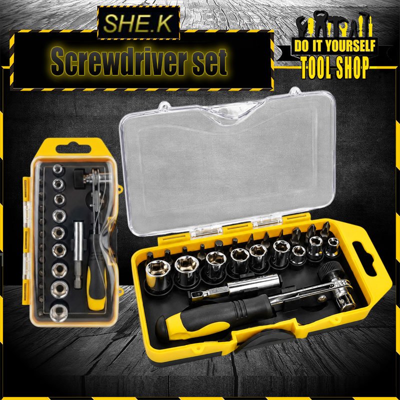 She.k 23 Pcs Sleeve Screwdriver Set SK-1162
