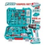 total tool in pakistan THKTHP41667 166 pcs tool set cordless drill 66NM