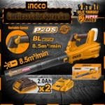 Ingco Lithium-Ion Cordless Blower CABLI204282