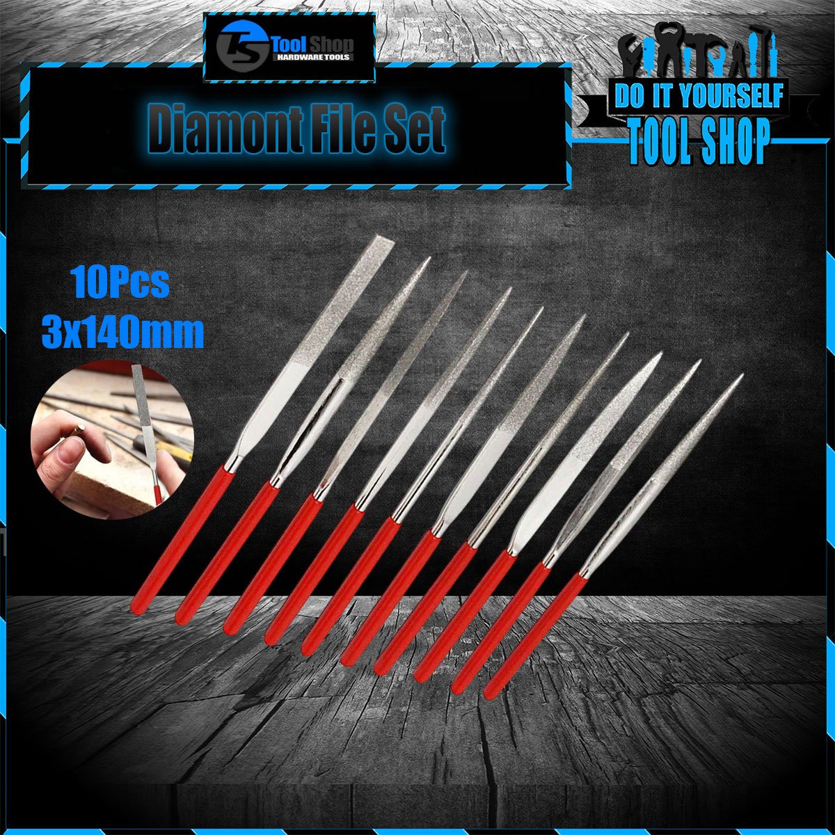 10Pcs Diamond Needle file set for Professional use in paksitan
