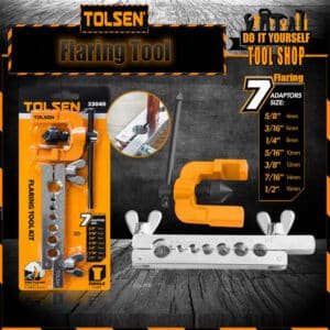 Tolsen Flaring Tool (5/8″, 3/16″, 1/4″, 5/16″, 3/8″, 7/16″, 1/2″) 33040