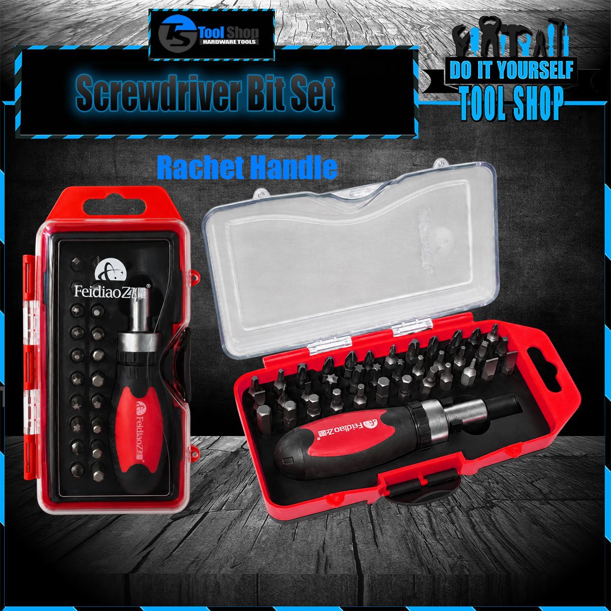 37 Pcs CrV Ratchet Screwdirver Bits Interchanable Set 42109
