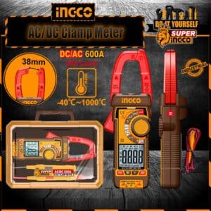 Ingco AC/DC Digital Clamp Meter DCM66002 Electrical Testing Tool with Case