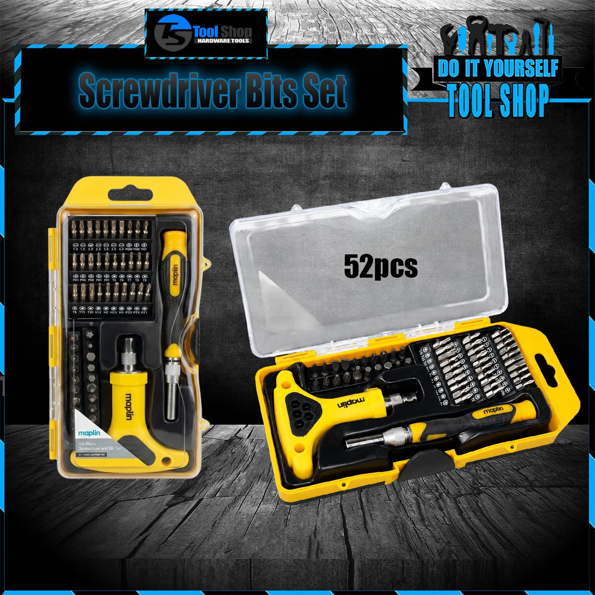 Moplin 52-Piece Precision Standard Screwdriver Bits
