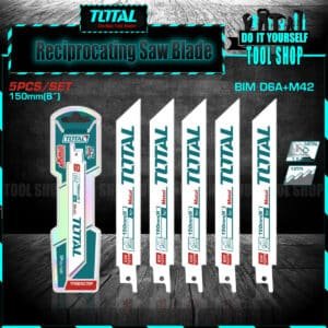 Total Reciprocating Saw Blade For Metal TRSB922EF BIM 5 Pcs