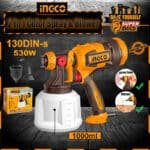 INGCO Color Spray Gun HVLP Paint Zoom and Blowering Industrial SPG4506 - 530W