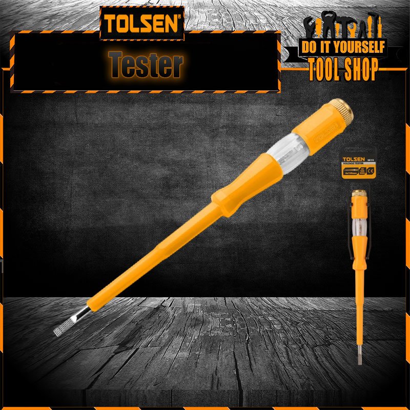TOLSEN Big Voltage Tester 100-500V 4X190mm Neon Bulb 38115