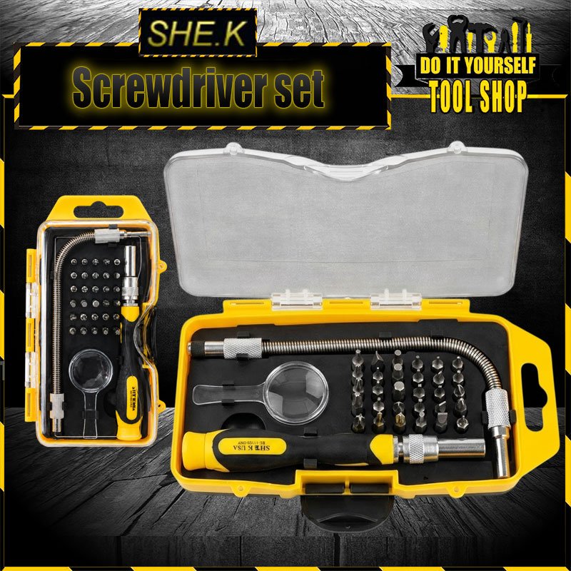 She.k 33 Pcs Screwdriver Set SK-1193 CrV