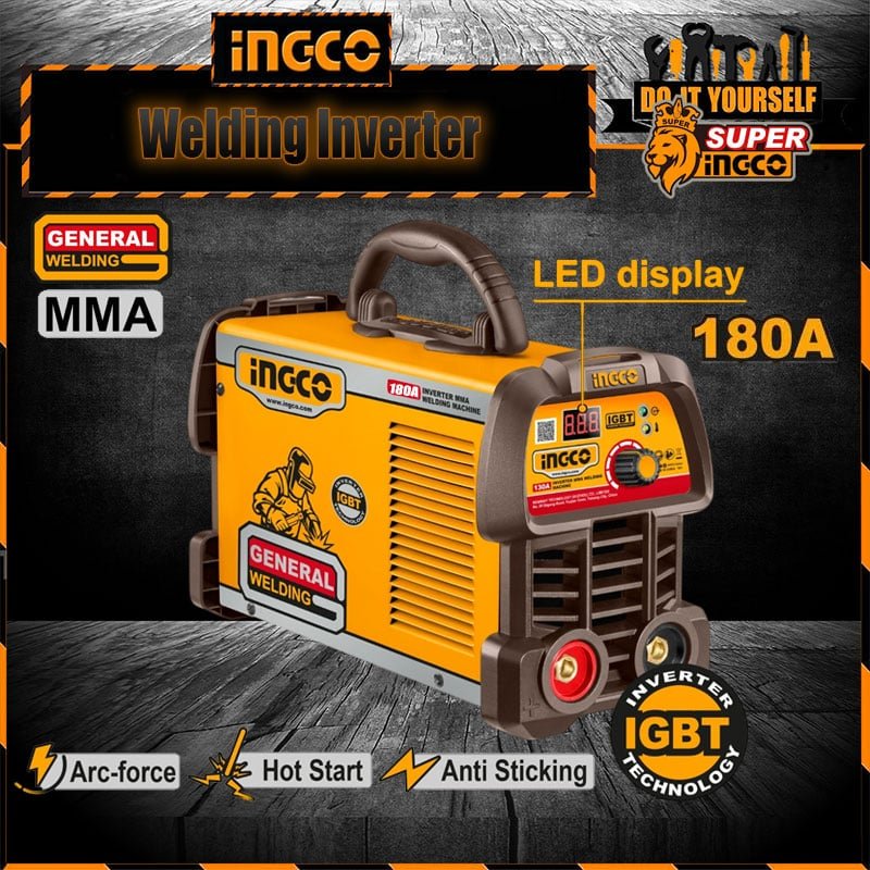 Ingco Inverter MMA Welding Machine ING-MMA18059 IGBT 180A