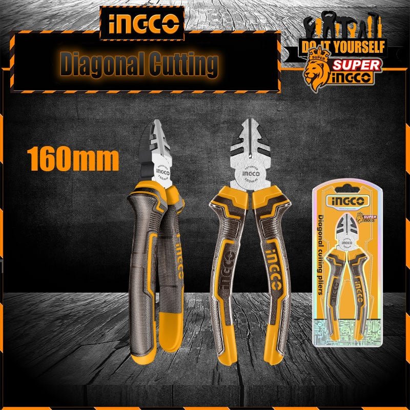 Ingco Diagonal Cutting Plier 6" High Carbon Steel HDCP08168