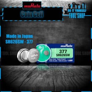 MuRata SR626SW 377 silver oxide battery watch cell made in japan