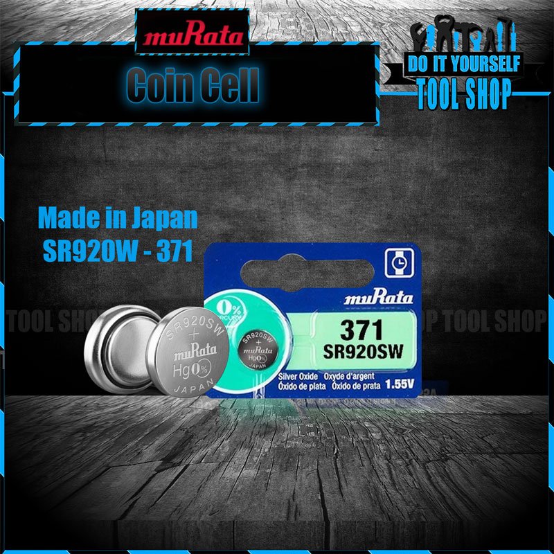 MuRata SR920SW 371 silver oxide battery watch cell made in japan toolshop pk