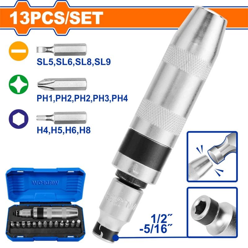 WADFOW 13 Pcs Impact Driver Set WYM1B13