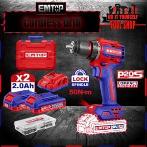 Emtop Lithium-Ion Cordless Drill ECDL205062 Price in Pakistan
