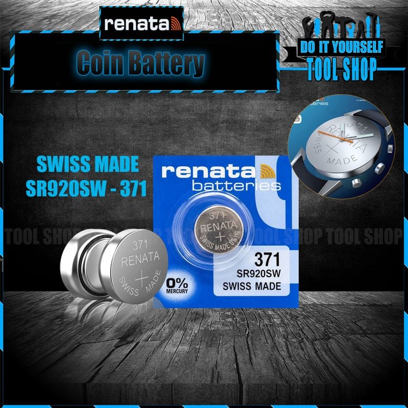 Renata SR920SW 371 silver oxide battery watch cell