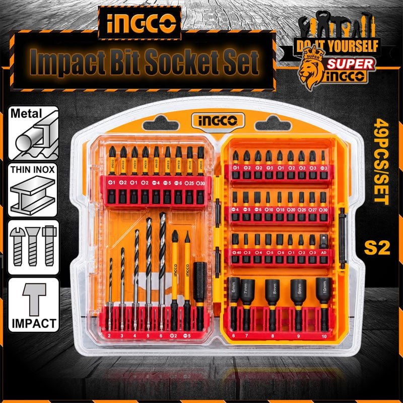 Ingco 49 Pcs Impact Screwdriver Bits Set AKDL24906