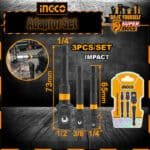 INGCO 3 Pcs Impact Socket Adaptor AMN365A01